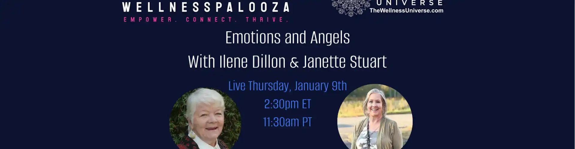 Wellnesspalooza 2025 Emotions and Angels με την Ilene Dillon και την Janette Stuart