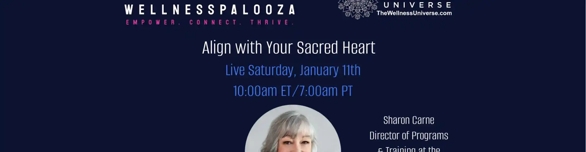 Wellnesspalooza 2025 Align with Your Sacred Heart με τη Sharon Carne